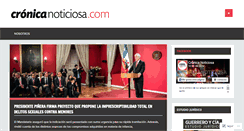 Desktop Screenshot of cronicanoticiosa.com